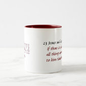 すべて信じの事しか可能でない ツートーンマグカップ (中央)