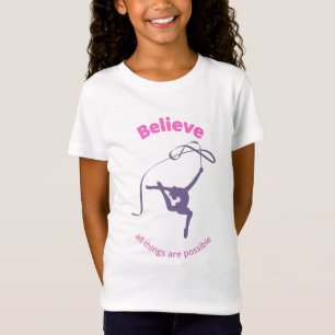 すべて信じは、可能なリズミカル体操 Tシャツ
