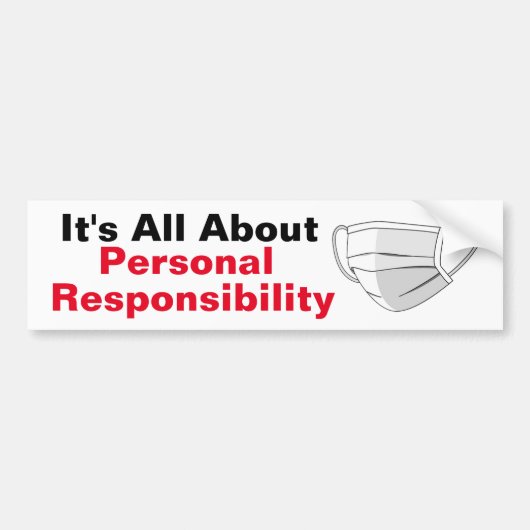 すべて個人的な責任だ バンパーステッカー (正面)