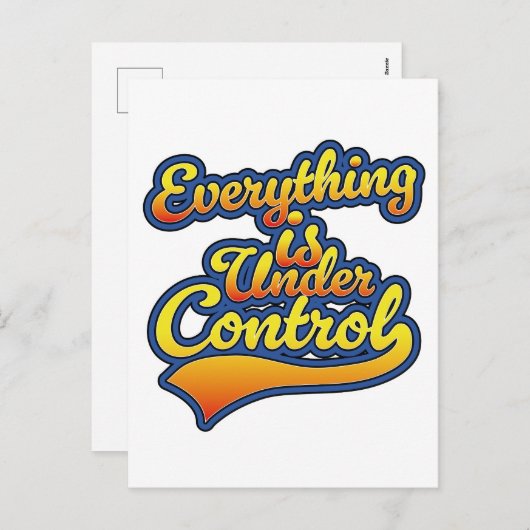 すべて制御されている シーズンポストカード (正面/裏面)