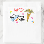 すべて医療 長方形シール (バッグ)