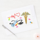 すべて医療 長方形シール (封筒)