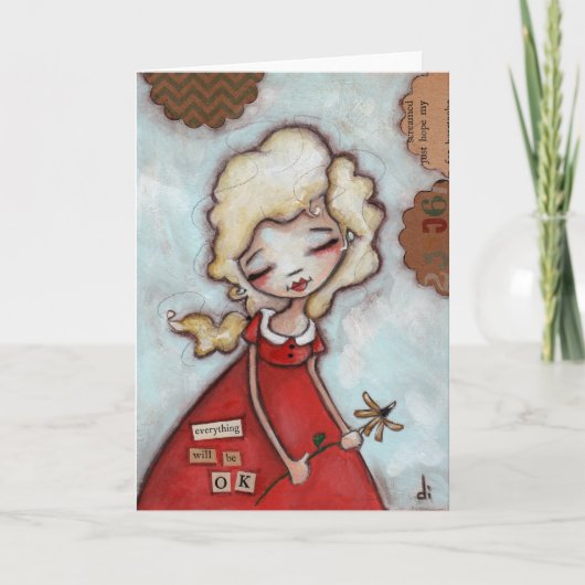 すべて問題なし – 折りたたみグリーティングカード カード (正面)