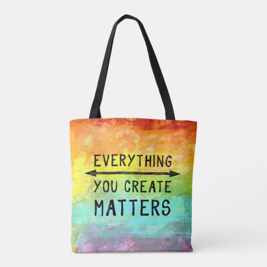 すべて問題を作成します トートバッグ (裏面)