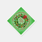 すべて変更文字団体や組織クリスマスカクテル スタンダードカクテルナプキン (角)