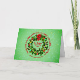 すべて変更文字団体や組織クリスマスパーティーカード カード