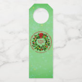 すべて変更文字団体や組織クリスマスパーティーボトル ボトルネックタグ (正面)