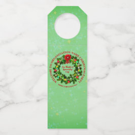 すべて変更文字団体や組織クリスマスパーティーボトル ボトルネックタグ