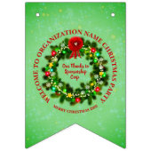 すべて変更文字団体や組織クリスマスパーティー バンティングフラッグ (第2の旗)