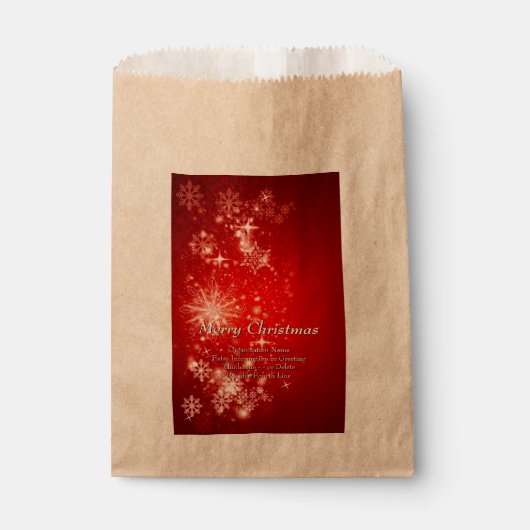 すべて変更文字団体や組織クリスマスパーティー フェイバーバッグ (正面)