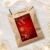 すべて変更文字団体や組織クリスマスパーティー フェイバーバッグ (クリップ留めされた状態)