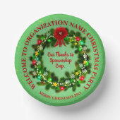 すべて変更文字団体や組織クリスマスパーティー ペーパーボウル (正面)