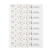 すべて幸せ紙吹雪 |ホリデー住所 シール ラップアラウンドラベル (シート)