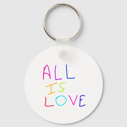 すべて愛レインボーカラフルプライドLGBTQゲイ6月 キーホルダー (正面)