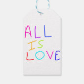 すべて愛レインボーカラフルプライドLGBTQゲイ6月 ギフトタグ (裏面)