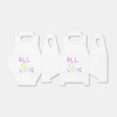 すべて愛レインボーカラフルプライドLGBTQゲイ6月 フェイバーボックス (折り畳みなし)