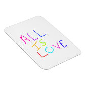 すべて愛レインボーカラフルプライドLGBTQゲイ6月 マグネット (右側)