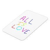 すべて愛レインボーカラフルプライドLGBTQゲイ6月 マグネット (左側)