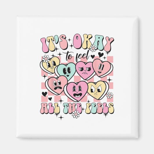 すべて感じの学校カウンセラーのメンティーにOK マグネット (正面)