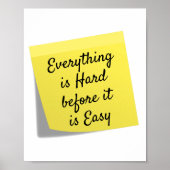 すべて懸命、感動的引用文 ポスター (正面)