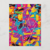 すべて接続された抽象芸術 ポストカード (正面)