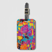 すべて接続された抽象芸術 ラゲッジタグ (正面縦)