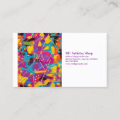 すべて接続された抽象芸術 名刺 (裏面)