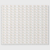 すべて明るいおもしろいモダンの輝くクリスマス ラッピングペーパー (フラット)