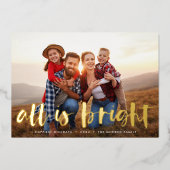 すべて明るいフルフォト 箔シーズンカード (正面)