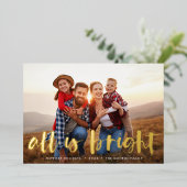 すべて明るいフルフォト 箔シーズンカード (立ち正面)