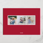 すべて明るいフルフォト 箔シーズンカード (裏面)