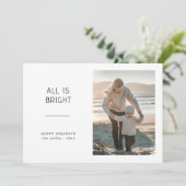 すべて明るいミニマルな沿岸家族の写真 シーズンカード (スタンド正面)