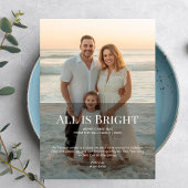 すべて明るい家族クリスマスホリデーカード シーズンカード