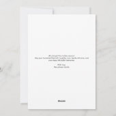 すべて明るい家族クリスマスホリデーカード シーズンカード (裏面)