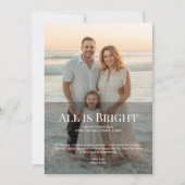 すべて明るい家族クリスマスホリデーカード シーズンカード (正面)