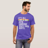 すべて楽しくてゲイだ Tシャツ (正面フル)