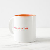 すべて正規化 ツートーンマグカップ (正面左)