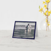 すべて水潜り鳥 カード (黄色い花)