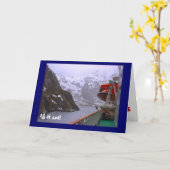 すべて海で!,ノルウェーのフィヨルドで カード (黄色い花)