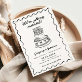 すべて片手で描いたお洒落QRコード結婚 招待状