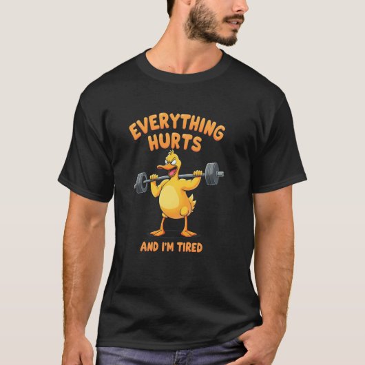 すべて痛いし疲れた Tシャツ (正面)