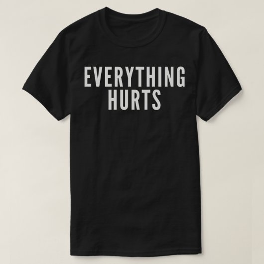 すべて痛い Tシャツ (デザイン正面)