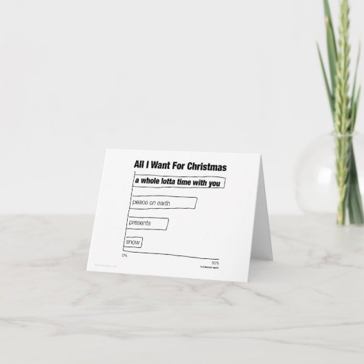 すべて私は休日カードがほしいと思います シーズンカード (正面)