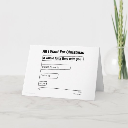 すべて私は休日カードがほしいと思います シーズンカード (正面)