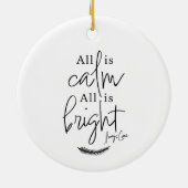 すべて穏やかであるすべて明るい円モダンオーナメント セラミックオーナメント (裏面)