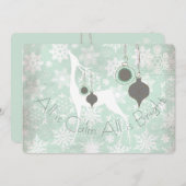 すべて穏やかである全て明るい鹿休日 シーズンカード (正面/裏面)