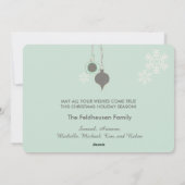 すべて穏やかである全て明るい鹿休日 シーズンカード (裏面)