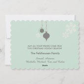 すべて穏やかである全て明るい鹿休日 シーズンカード (裏面)