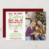 すべて穏やかではないが、すべて明るい2025の写真 シーズンカード (正面/裏面)