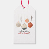 すべて穏やかで明るいクリスマス ギフトタグ (正面)